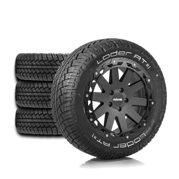 Complete wheel set Hanma Rugged 18x8.5 | Loder AT1 235/55R18 for Fiat Ducato Maxi (from 2014)