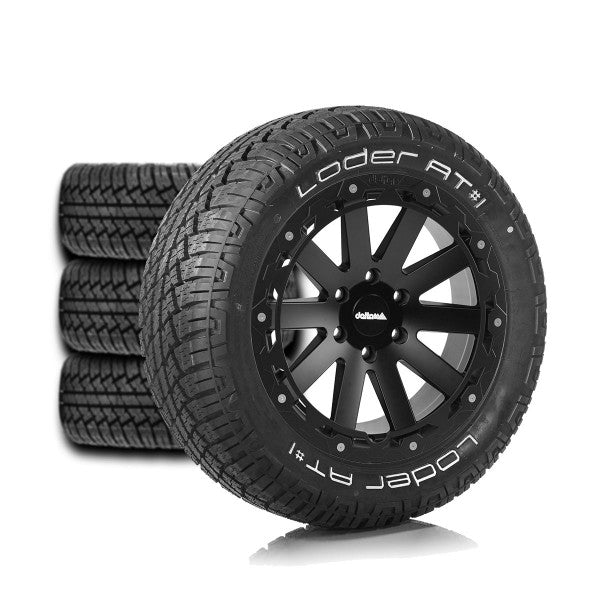 Komplettradsatz Hanma 18x9.0 | Loder AT1 255/55R18 für Mercedes Sprinter (ab 2018)