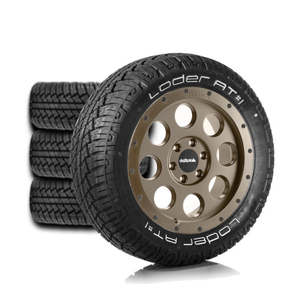 Komplettradsatz Klassik_B Sahara Bronze 18x8.5 | Loder AT#1 235/55R18 für Ducato Maxi (ab 2014)