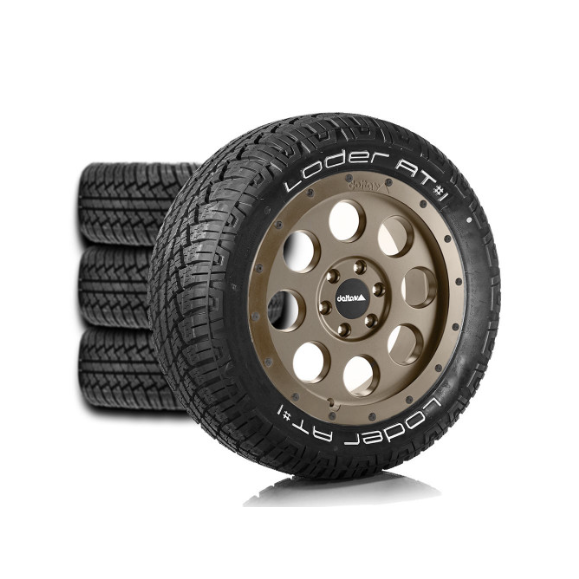 Komplettradsatz Klassik_B Sahara Bronze 18x8.5 | Loder AT#1 265/60R18 Sprinter (ab 2018)