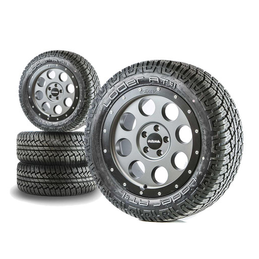Komplettradsatz Klassik_B Gunmetal Grey 18x8.5 | Loder AT#1 265/60R18 Sprinter (ab 2018-)