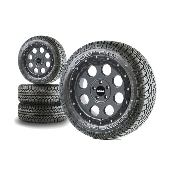 Komplettradsatz Klassik_B Rugged Gunmetal Grey 18x8.5 | Loder AT#1 265/60R18 Sprinter (ab 2018)