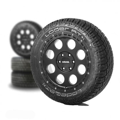 Komplettradsatz Klassik_B Rugged Schwarz Matt 18x8.5 | Loder AT#1 265/60R18 Sprinter (ab 2018)