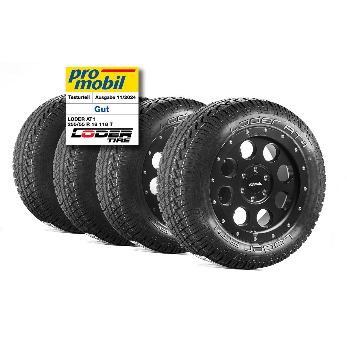 Komplettradsatz Klassik_B 18x9 mit Loder AT#1 255/55 R18 Sprinter (W907/910 | 2018 - 2022)