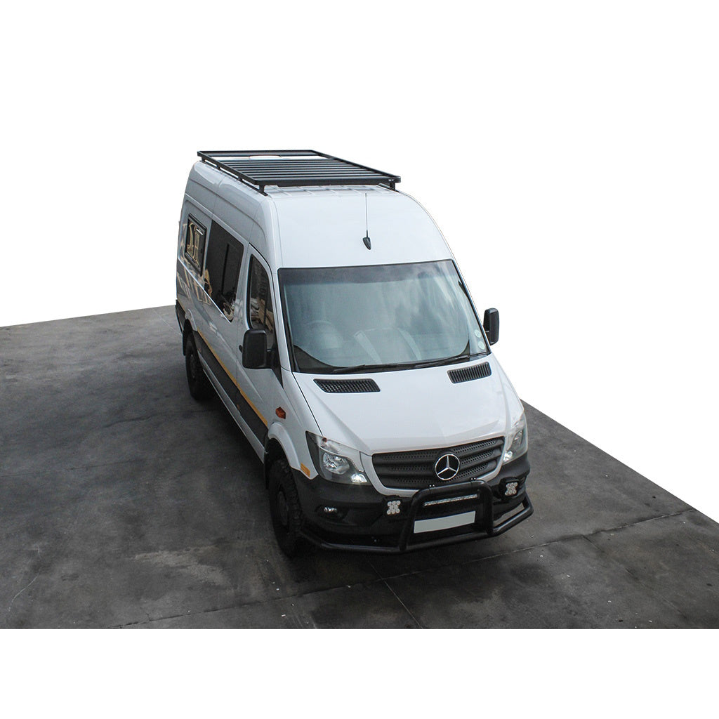 SLIMLINE II DACHTRÄGER KIT HOCH MERCEDES BENZ SPRINTER L2/L3 AB 2006 MIT OEM SCHIENE