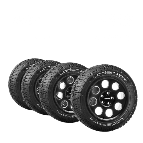 Komplettradsatz Klassik 18" mit Lodertire AT#1