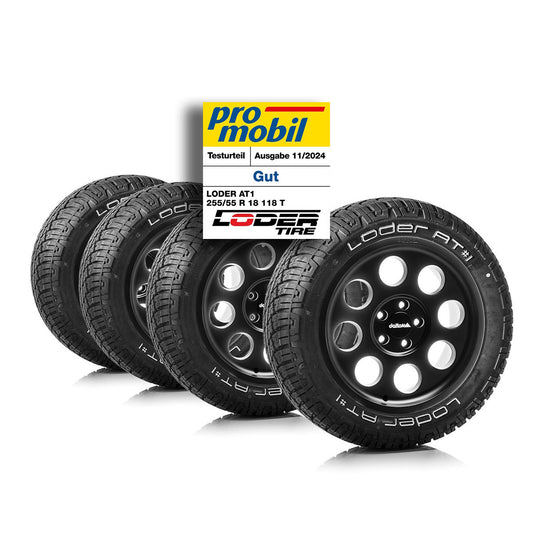 Komplettradsatz Klassik 18x8.5 mit Loder AT#1 255/55 R18 Ducato 5/130 (250 | 2014 - 2024)/ Boxer 5/130 (Y | 2014 -2024)