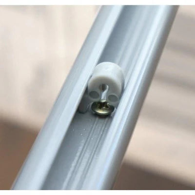 Universelles Verdunkelungsvorhang-Set – 110 cm gerade graue Schiene (erhältlich in 5 Vorhanghöhen)