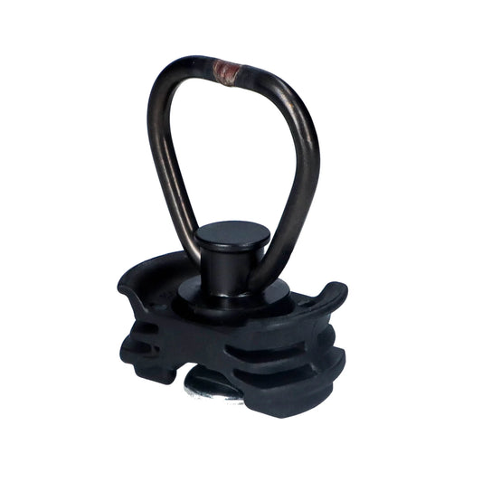 Single Stud Kunststofffitting schwarz