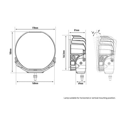 Lazer Lamps Sentinel 7"