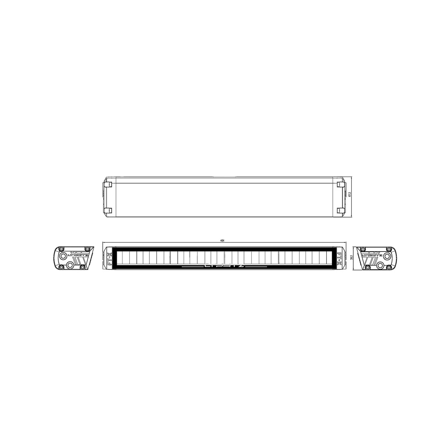 Flat-X 16 Zoll - Fernscheinwerfer Lightbar E-Zulassung