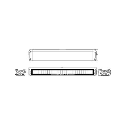 Flat-X 16 Zoll - Fernscheinwerfer Lightbar E-Zulassung