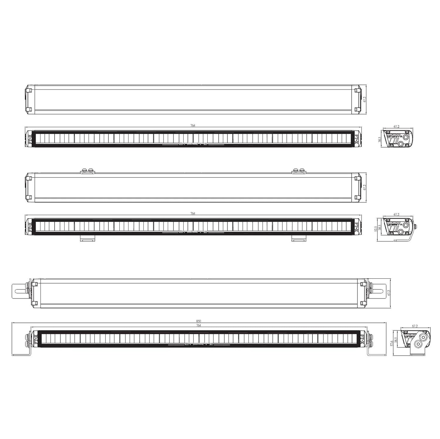 Flat-X 30 Zoll 2-in-1 Fernscheinwerfer Lightbar Dual Power E-Zulassung