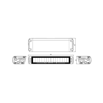 Flat-X 9 Zoll - Fernscheinwerfer Lightbar E-Zulassung