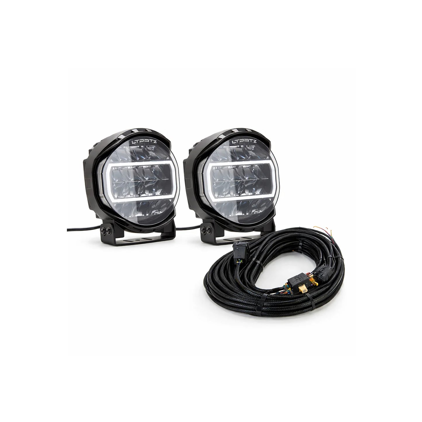 Spar-Set: 2x ORB-X 9 Zoll - Fernscheinwerfer + Kabelsatz (6-Pin)