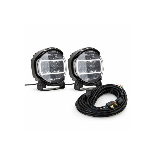 Spar-Set: 2x ORB-X 9 Zoll - Fernscheinwerfer + Kabelsatz (6-Pin)