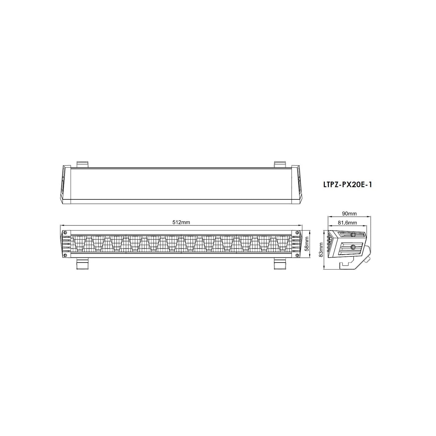 Lightpartz Prime-X 20" LED Fernscheinwerfer Lightbar ECE