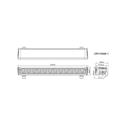 Lightpartz Prime-X 20" LED Fernscheinwerfer Lightbar ECE