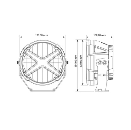 X-Type 7 Zoll - Fernscheinwerfer E-Zulassung