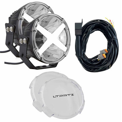 Spar-Set: 2x X-Type 7 Zoll + Kabelsatz + Abdeckkappen