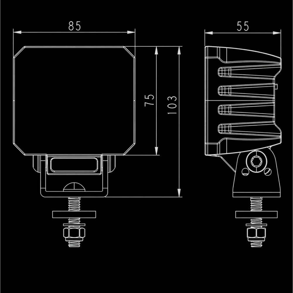 INDUSTRIAL - Arbeitsscheinwerfer Flut 40W