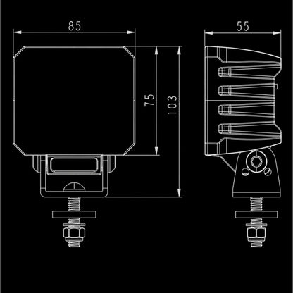 INDUSTRIAL - Arbeitsscheinwerfer Flut 40W