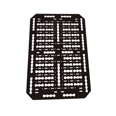 Molleboard V2 - Universal Device Holder for Airline Tracks Incl. Stainless Steel Screws