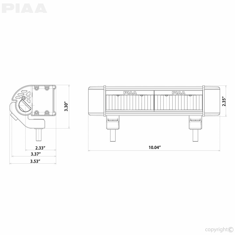 PIAA LED LightBar RF10 Driving