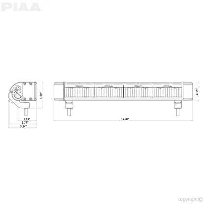 PIAA LED LightBar RF18 FloodFo