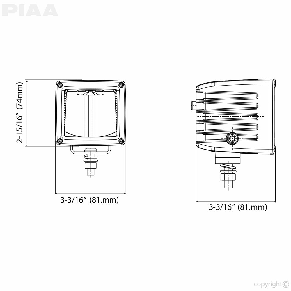 PIAA LED CUBE RF3 Driving