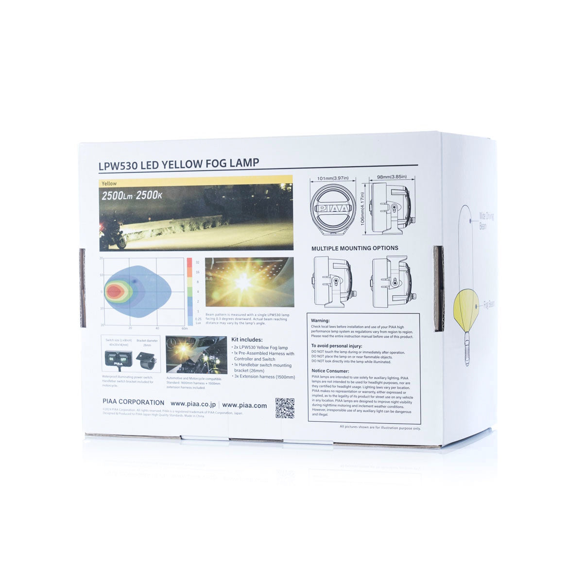 PIAA LPW530 LED-Scheinwerfer White Fog Nebelscheinwerfer