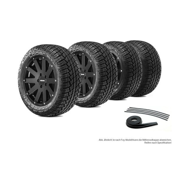 Komplettradsatz Hanma 18x8,5 mit Loder AT#1 für Fiat Ducato Maxi - Modelle