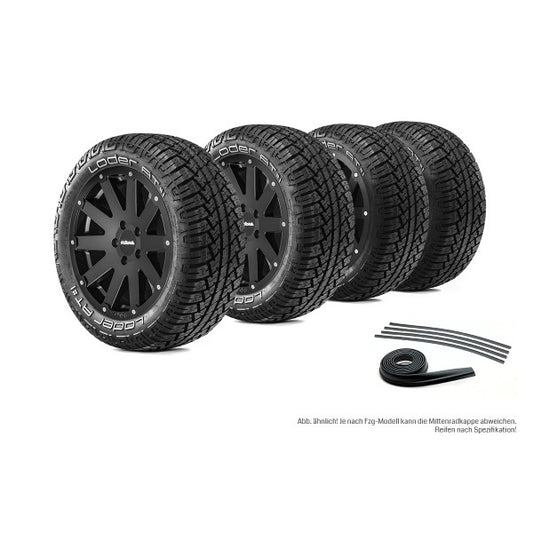 Komplettradsatz Hanma 18x8,5 mit Loder AT#1 für Fiat Ducato Maxi - Modelle