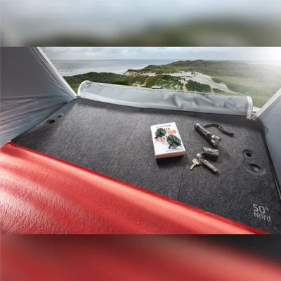 Sleeping board with heated hose connection right / VW-California (T5 to T6.1)