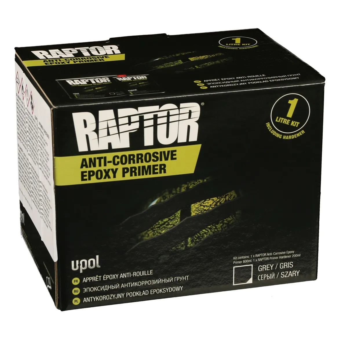 Raptor Anti-Corrosive Epoxy Primer Set 800 ml Primer + 200 ml Härter