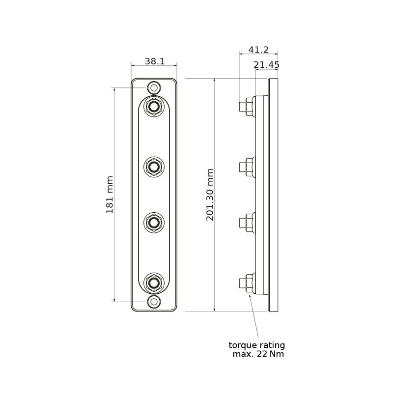 Sammelschiene / busbar 100 - 250A