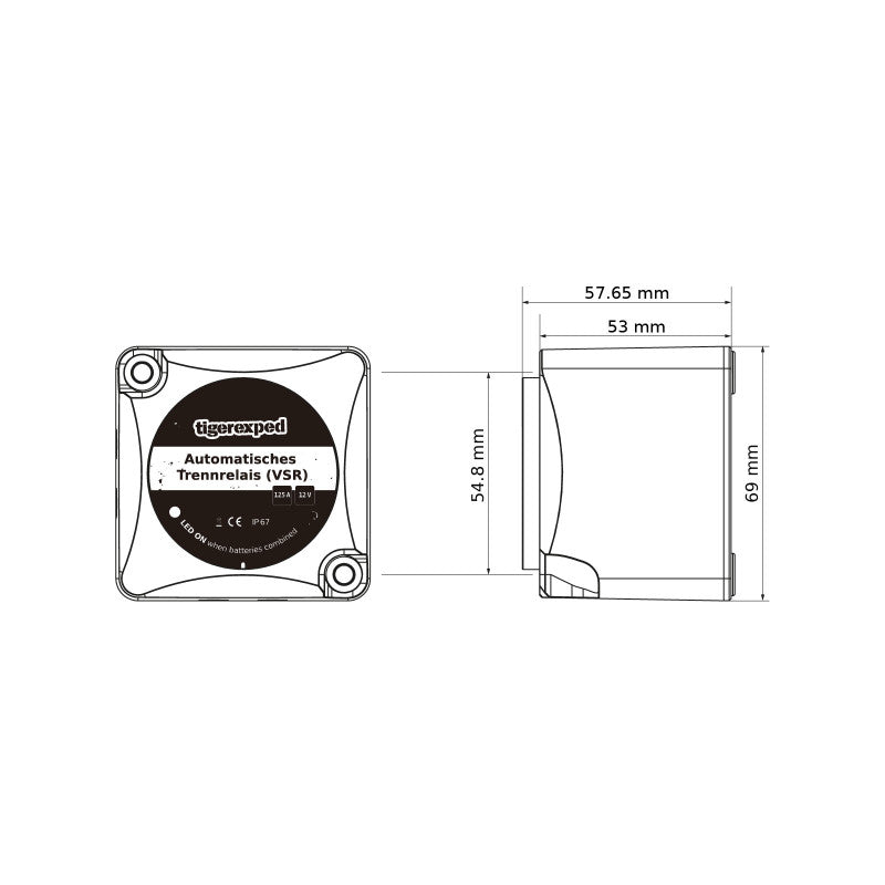 Automatisches Trennrelais Set (VSR) 12 V