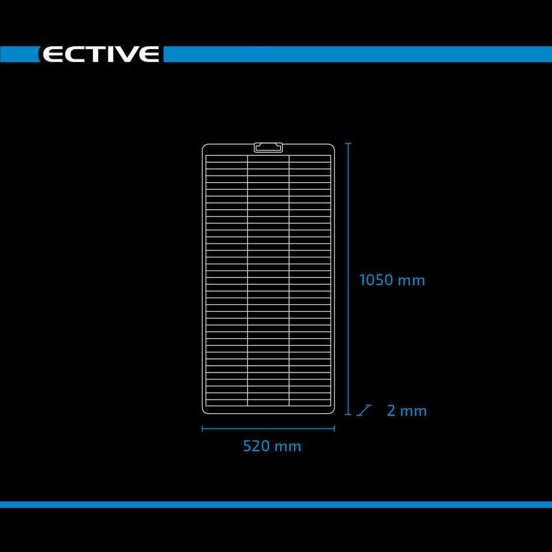 ECTIVE SSP 100 Flex Black flexibles Schindel Monokristallin Solarmodul 100W