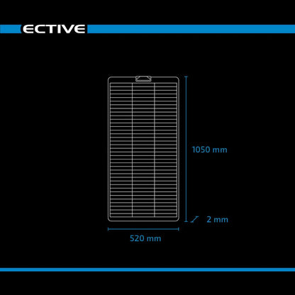 ECTIVE SSP 100 Flex Black flexibles Schindel Monokristallin Solarmodul 100W