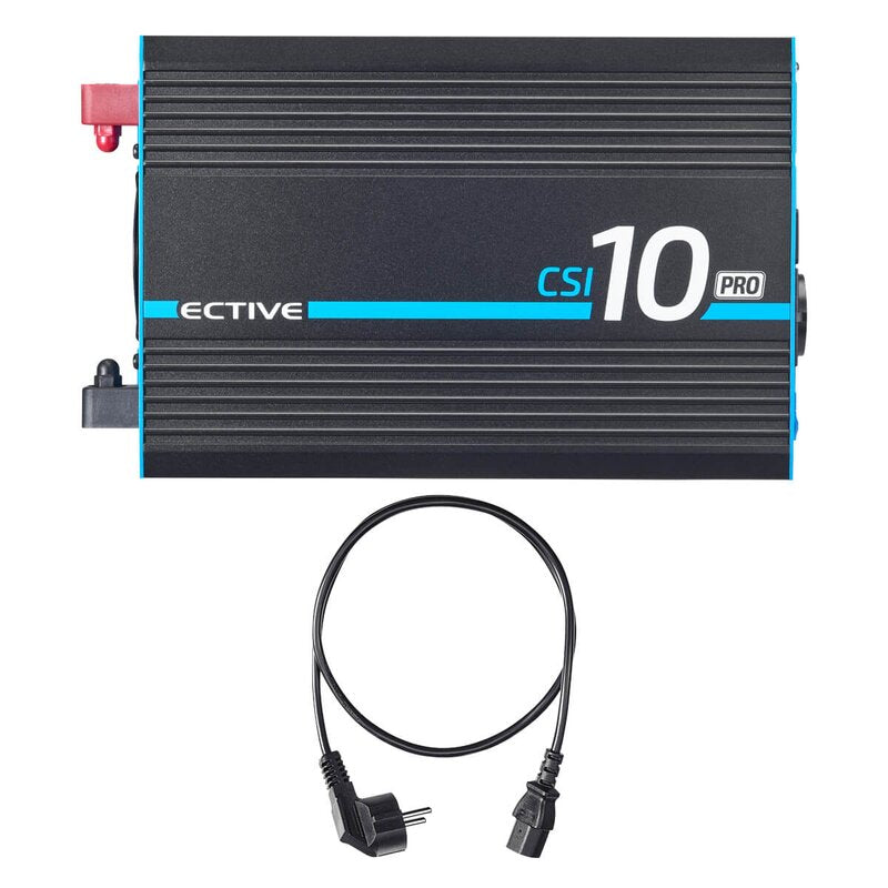 ECTIVE CSI 10 PRO 1000W/12V Sinus-Wechselrichter mit Netzvorrangschaltung und Ladegerät