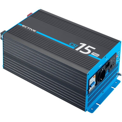 ECTIVE CSI 15 PRO 1500W/12V Sinus-Wechselrichter mit Netzvorrangschaltung und Ladegerät