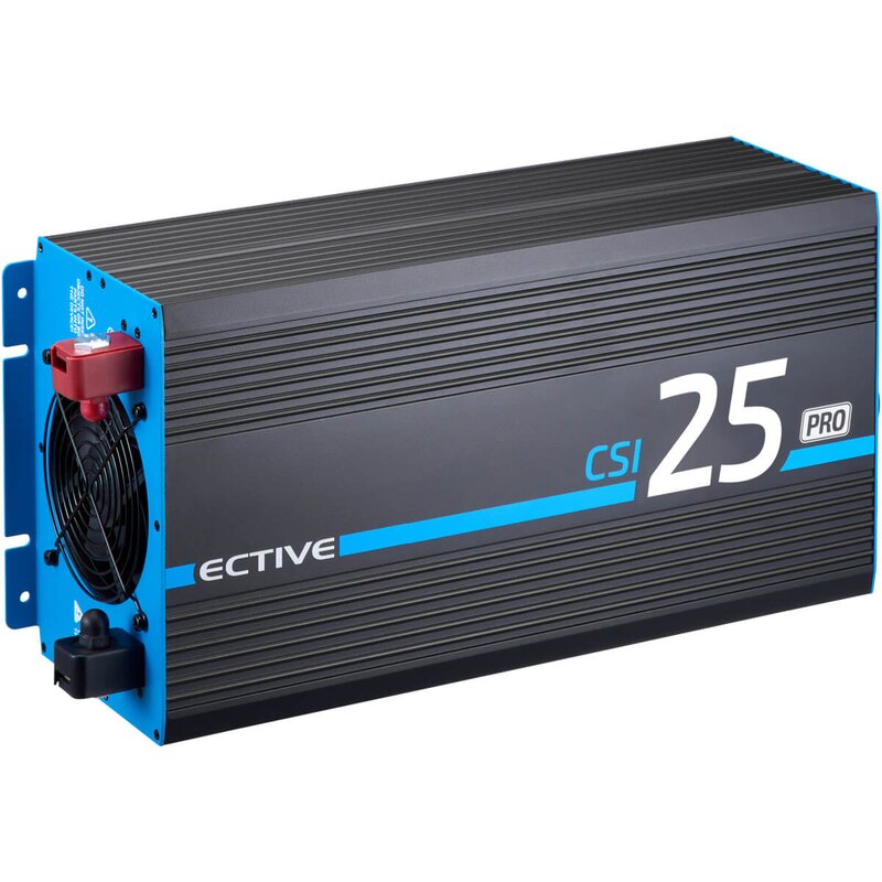 ECTIVE CSI 25 PRO 2500W/12V Sinus-Wechselrichter mit Netzvorrangschaltung und Ladegerät