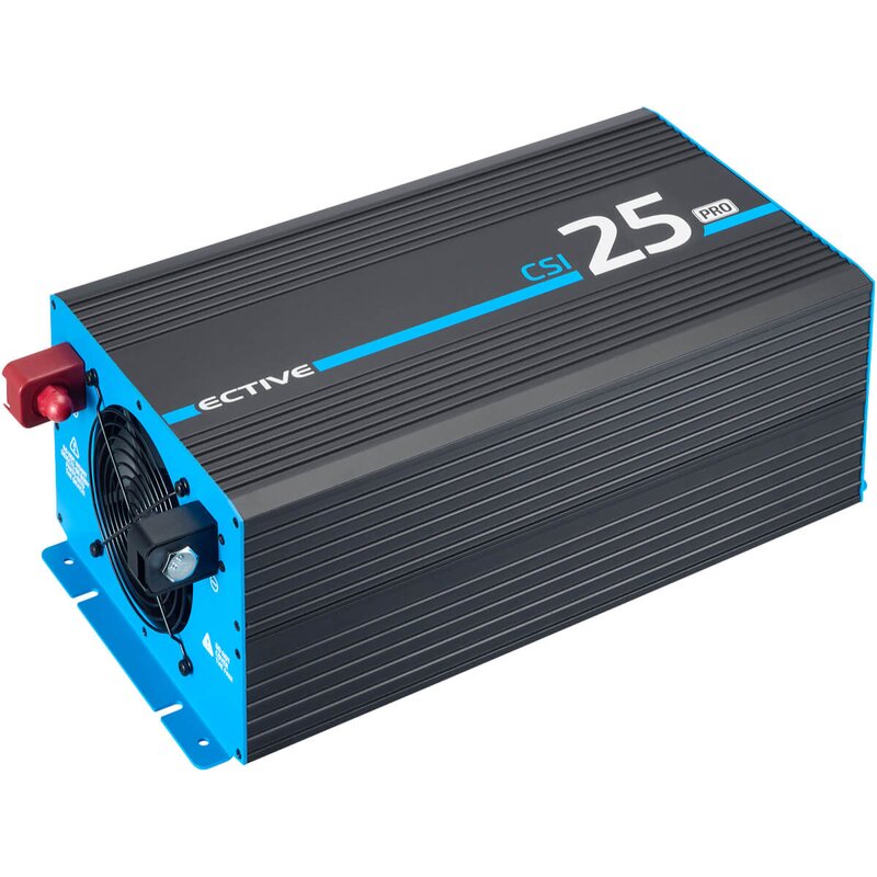 ECTIVE CSI 25 PRO 2500W/12V Sinus-Wechselrichter mit Netzvorrangschaltung und Ladegerät