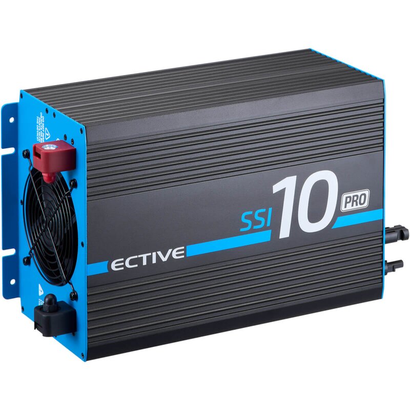 ECTIVE SSI 10 PRO 1000W/12V Sinus-Wechselrichter mit Netzvorrangschaltung, Ladegerät und Laderegler