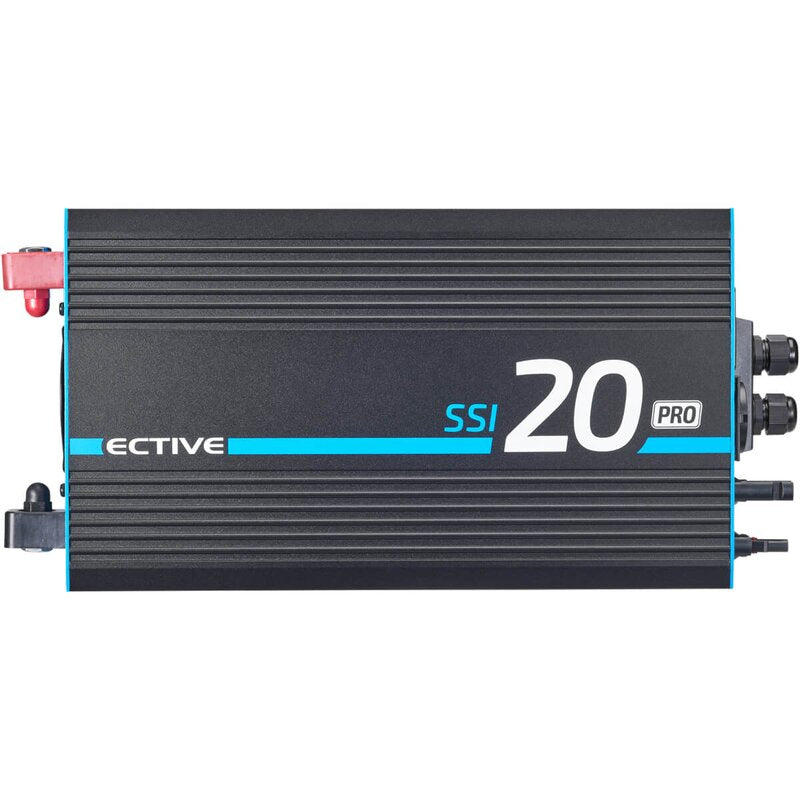 ECTIVE SSI 20 PRO 2000W/12V Sinus-Wechselrichter mit Netzvorrangschaltung, Ladegerät und Laderegler