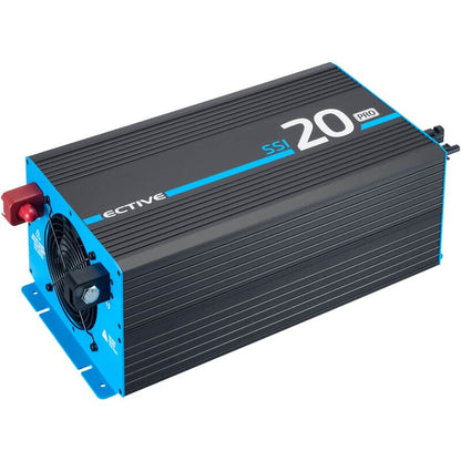 ECTIVE SSI 20 PRO 2000W/12V Sinus-Wechselrichter mit Netzvorrangschaltung, Ladegerät und Laderegler