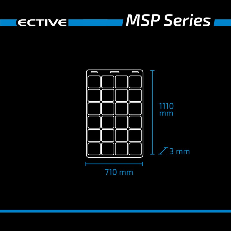 ECTIVE MSP 140 Flex flexibles Solarmodul monokristallin 140W