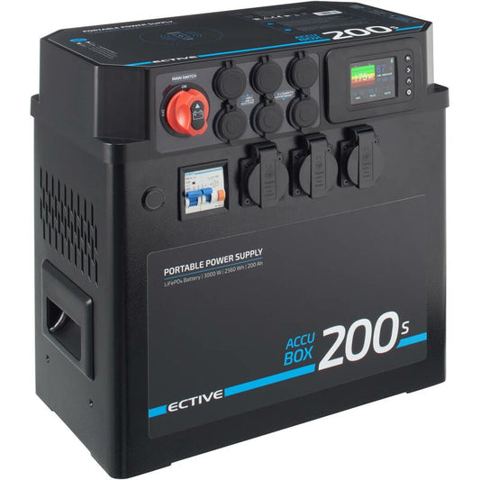 ECTIVE AccuBox 200S LiFePO4 Powerstation 3000W 2560Wh