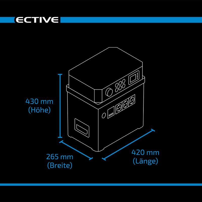 ECTIVE AccuBox 300S LiFePO4 Powerstation 3000W 3840Wh