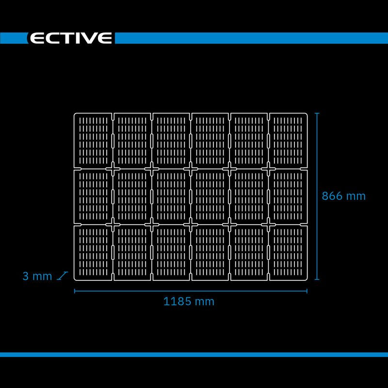 ECTIVE MSP 162 SunGrid faltbares Solarmodul 162W Solartasche